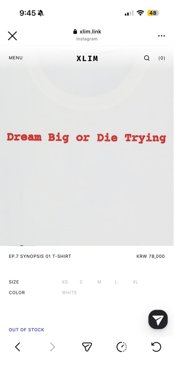 Xlim EP.7 SYNOPSIS 01 T-SHIRT 상품이미지8