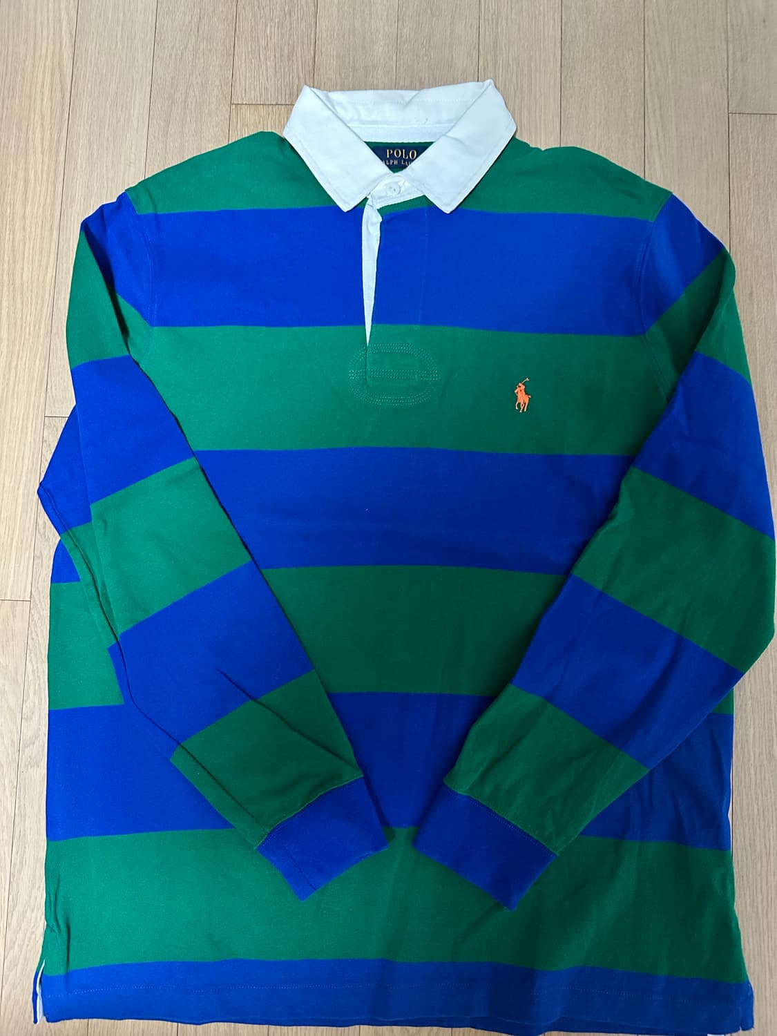 폴로 랄프로렌 럭비카라티 L 그린/블루(새상품급!!) 상품이미지10