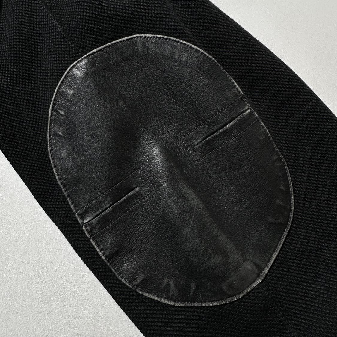 폴로 랄프로렌 빅포니 레더 트림 엘보패치 집업 니트 가디건 상품이미지7