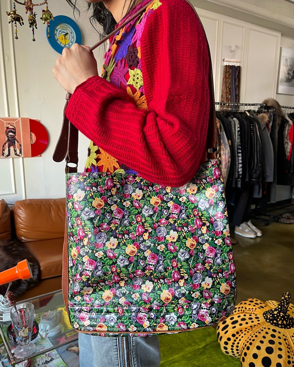 1990s Old KENZO Floral Shoulder Bag 상품이미지2