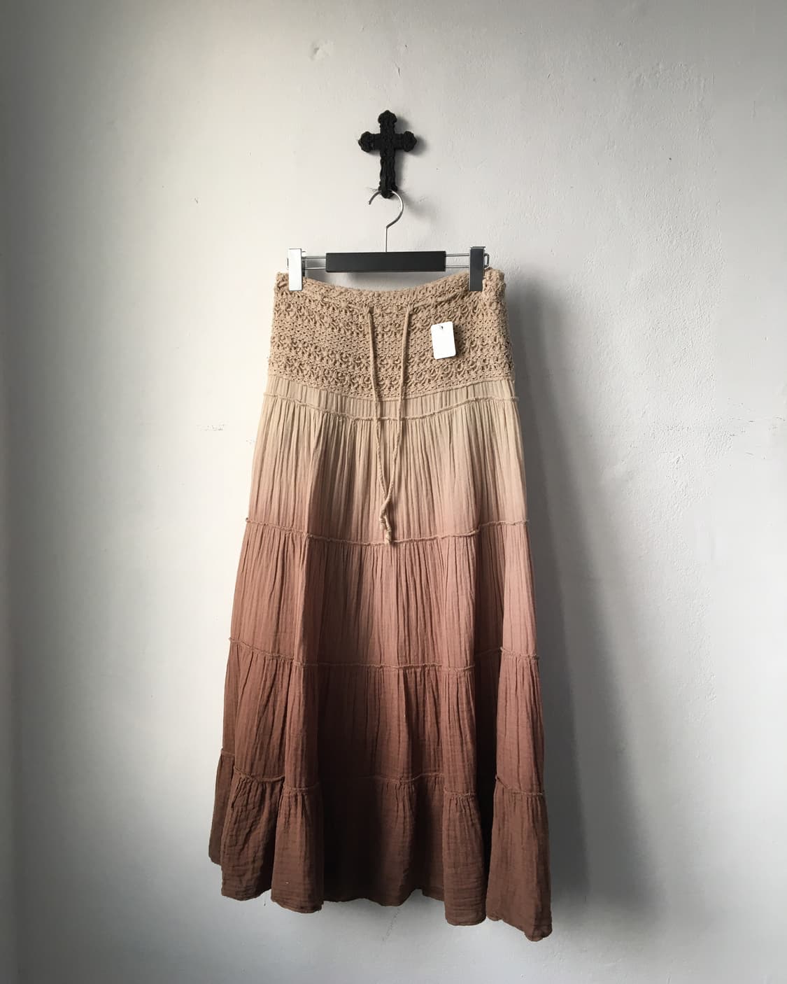 Crochet point Dyed skirt 상품이미지1