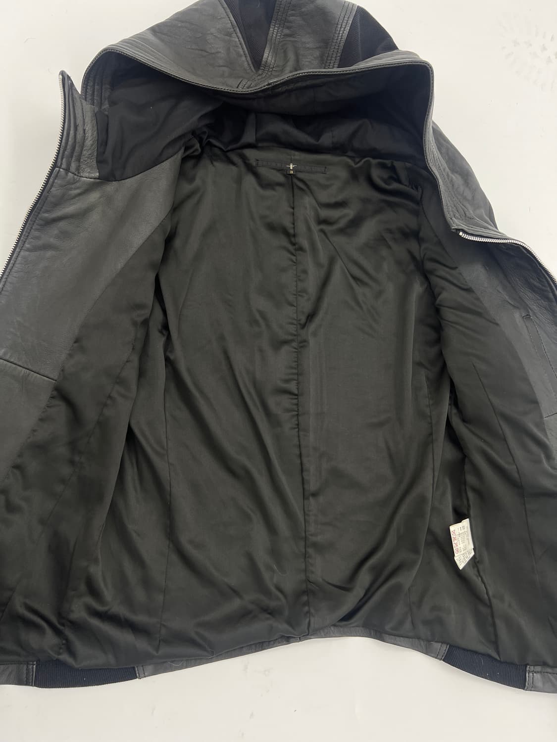 NO ID 레더 후드 3D 바이커 자켓 상품이미지8