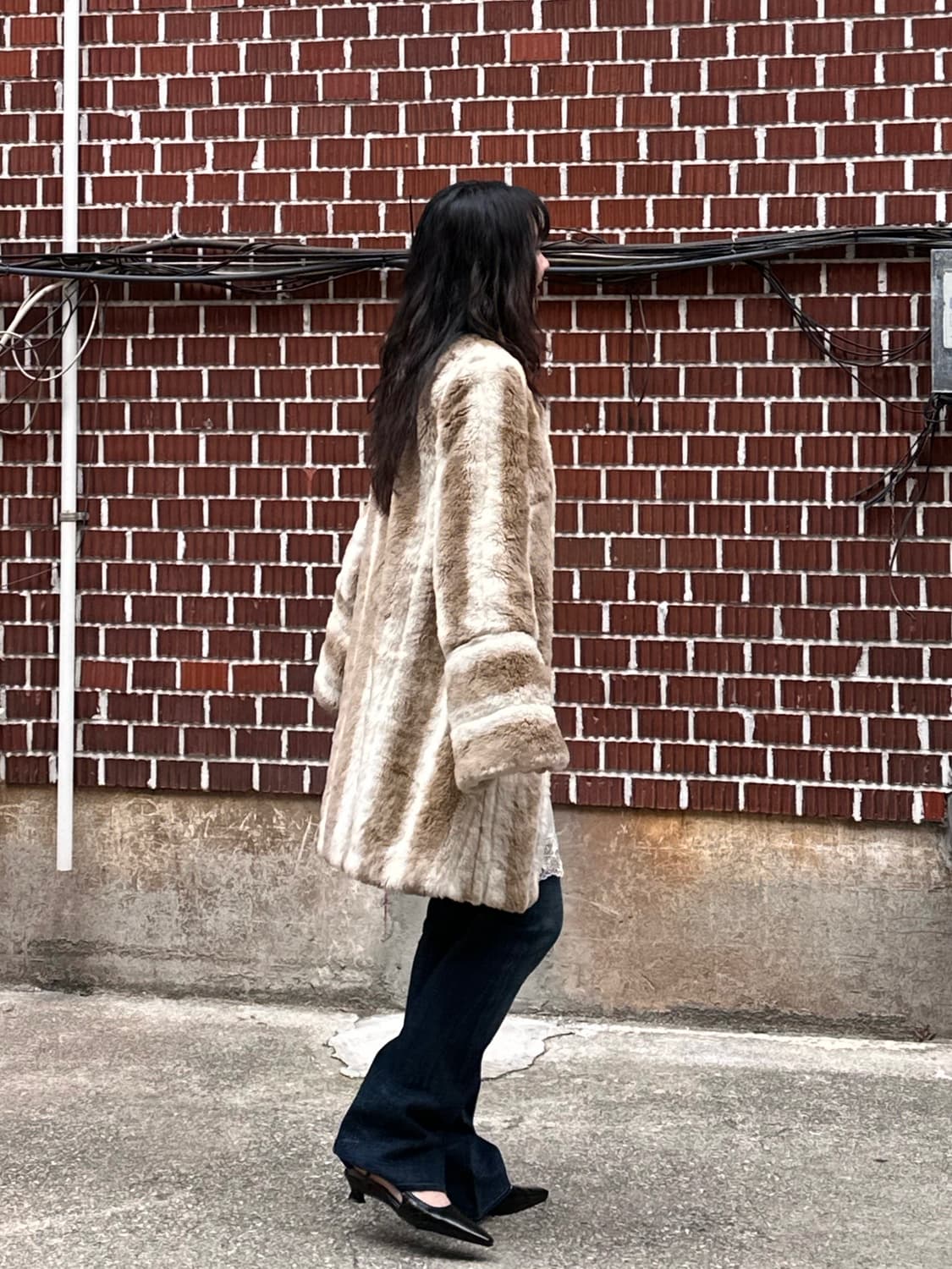 시슬리 퍼자켓 슬립원피스 트루릴리젼 부츠컷 팬츠 상품이미지3