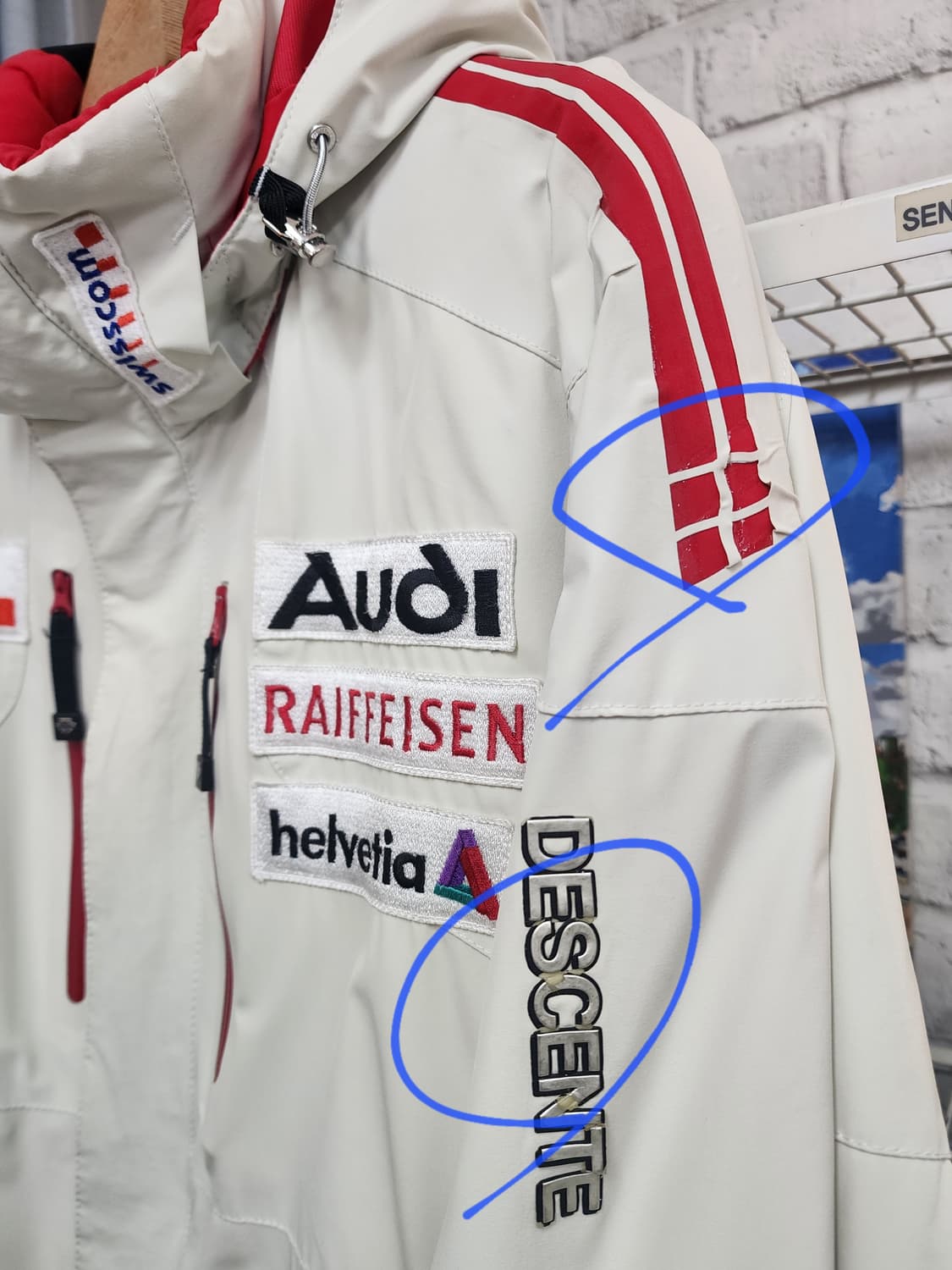 데상트 아우디 스위스 스키자켓 100 빈티지 올드스쿨 남성스키복 XD63 상품이미지3