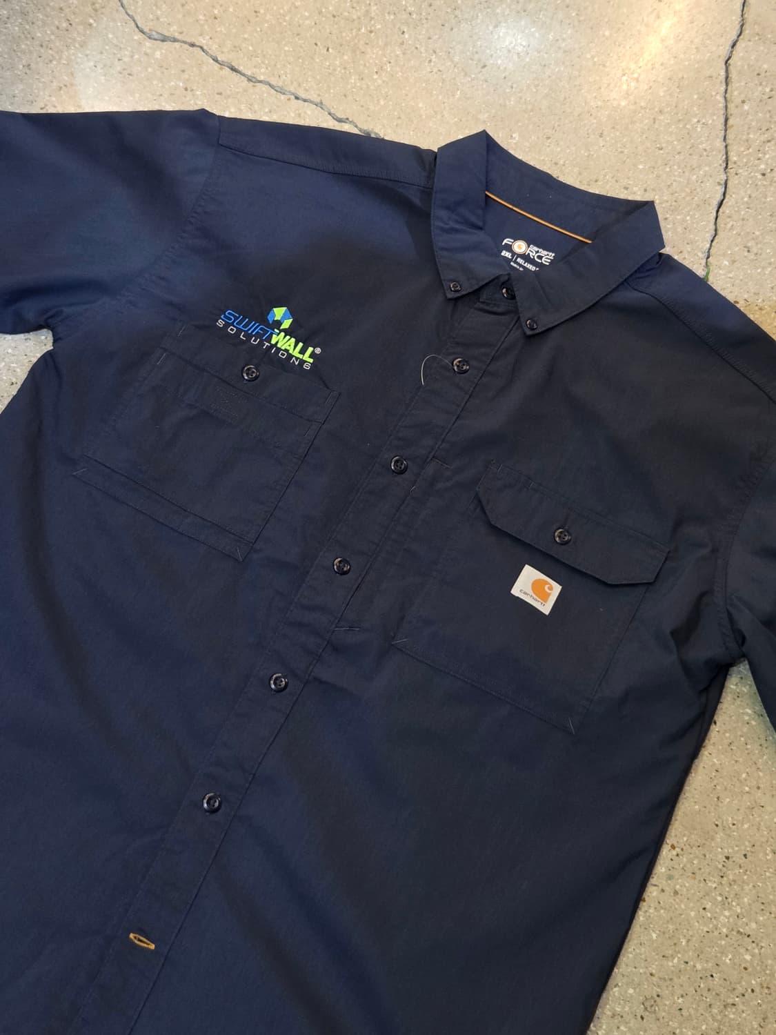 Carhartt 칼하트 네이비 반팔셔츠 상품이미지1