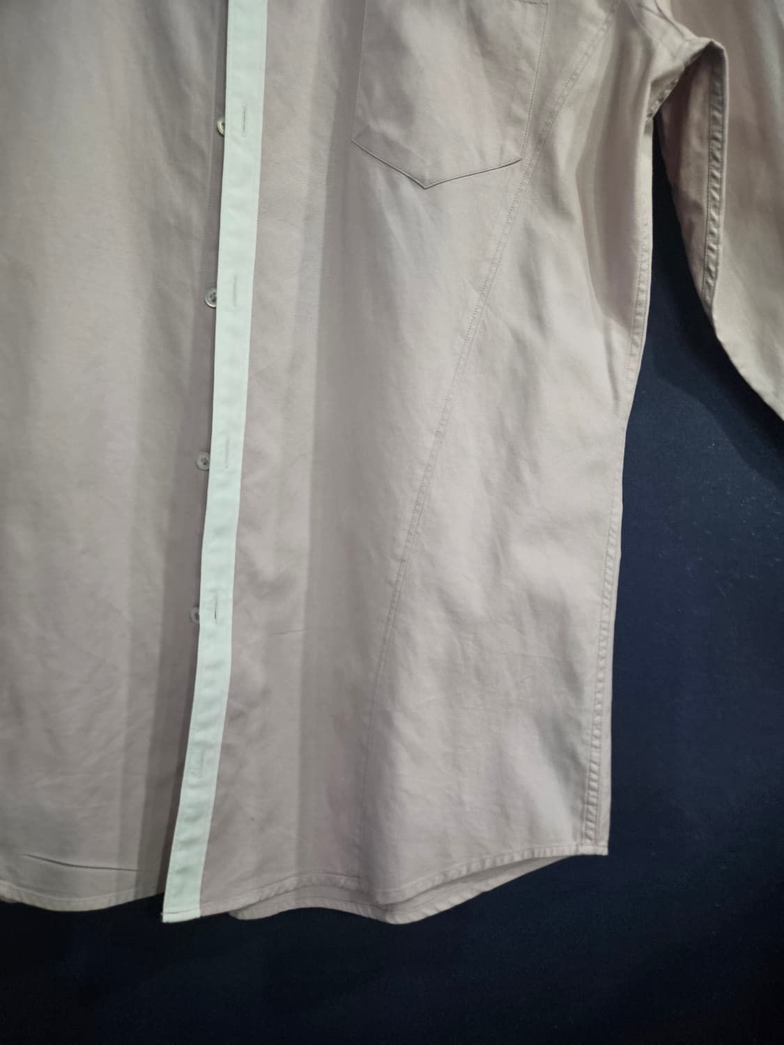 휴고보스 라이트핑크 남성 슬림핏 100 긴팔셔츠  상품이미지6