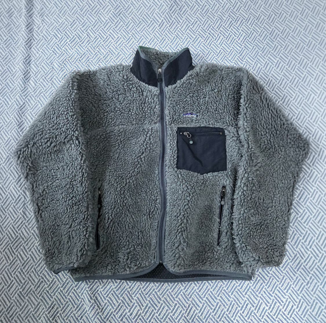 (S)파타고니아 Mexico 딥파일 차콜헤더 레트로 가디건 플리스 상품이미지1