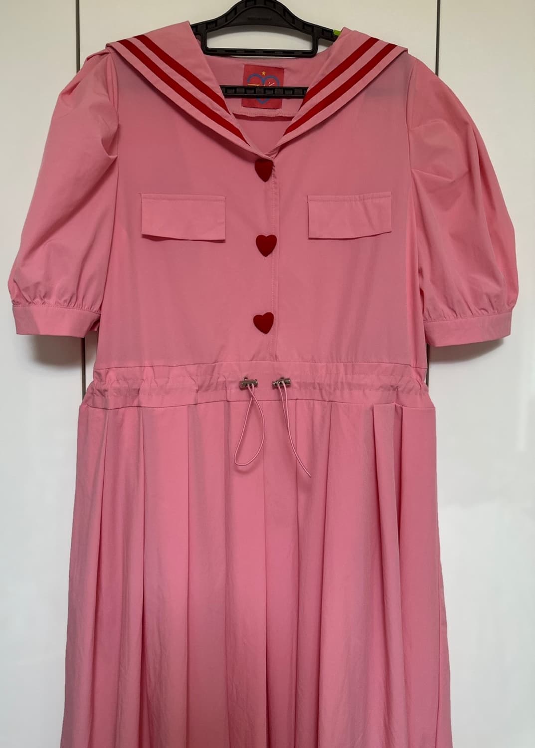레이디레이디 세일러 카라 하트 단추 원피스 상품이미지1