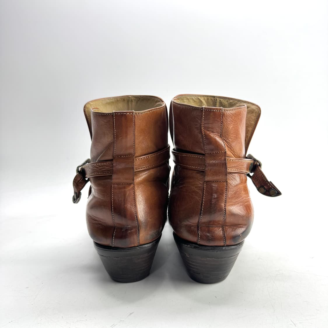 270) 빈티지 수제 바이커부츠 핸드메이드 웨스턴부츠 상품이미지5