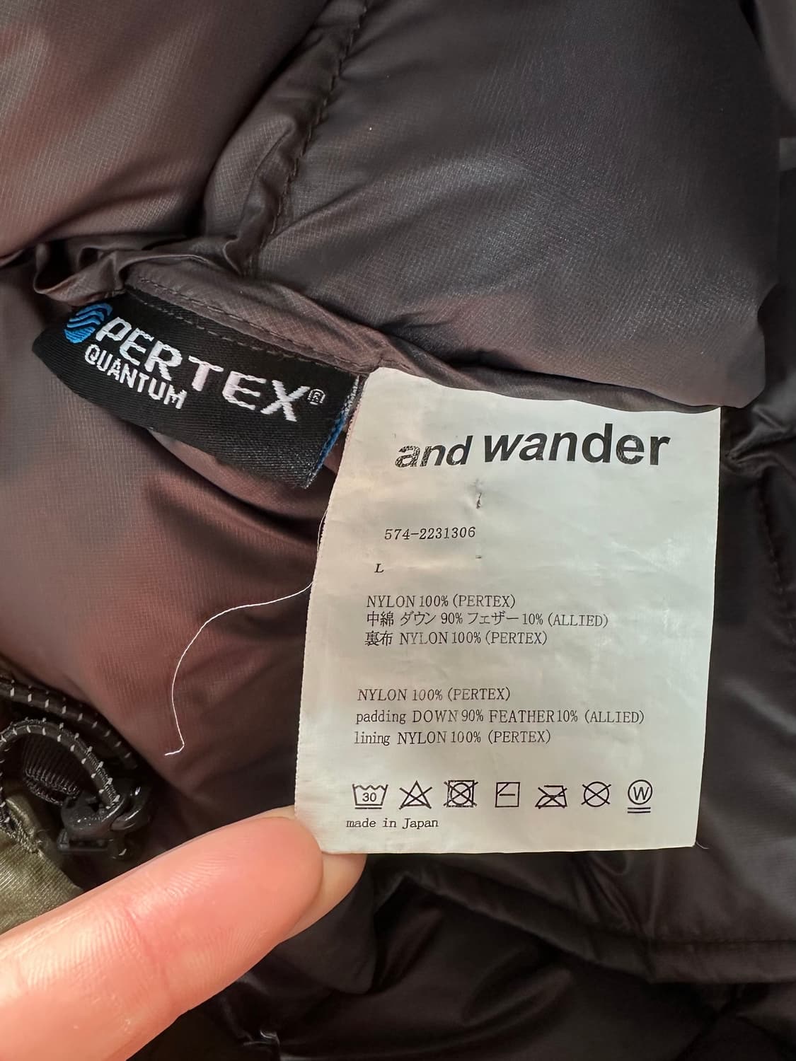 앤드 원더 다이아몬드 스티치 다운 자켓 (va.38) 상품이미지7