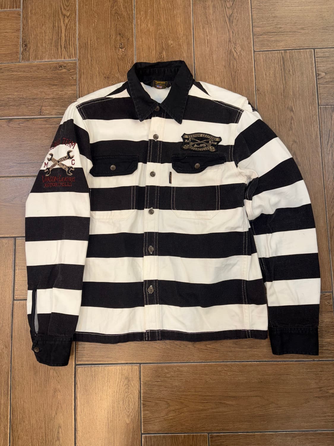 Vanson Embroidery Stripe Work Jacket 상품이미지7