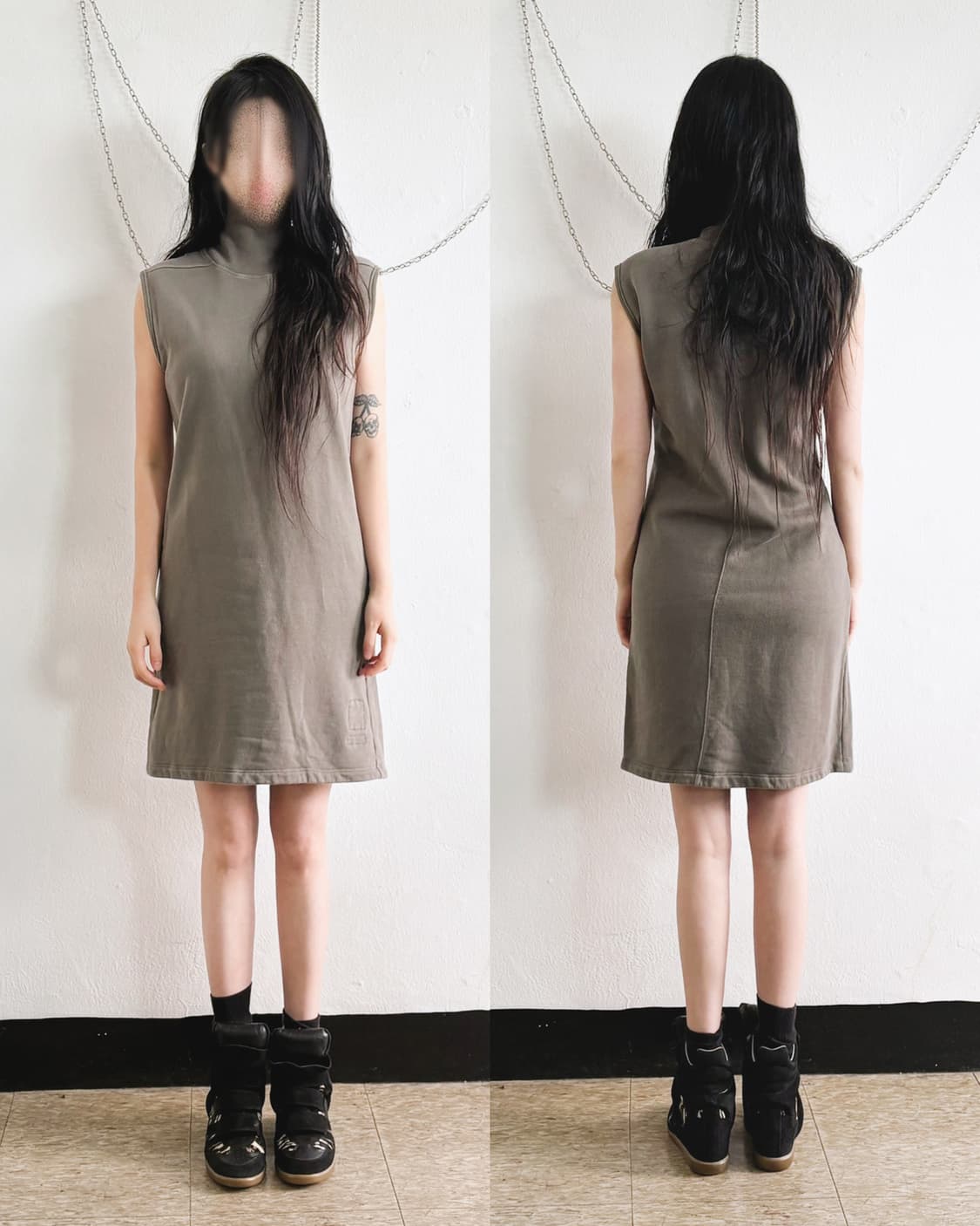 릭오웬스 다크쉐도우 초기 스웨트 슬리브리스  상품이미지3