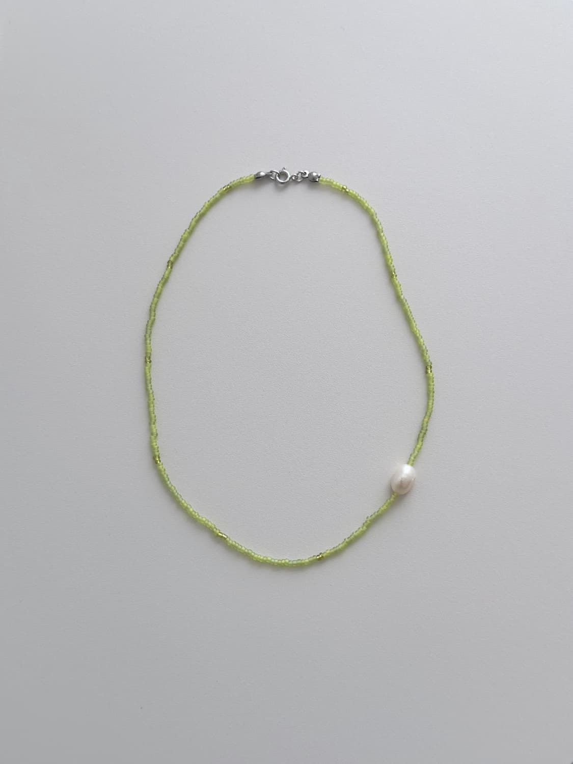 Lime pearl necklace 상품이미지1