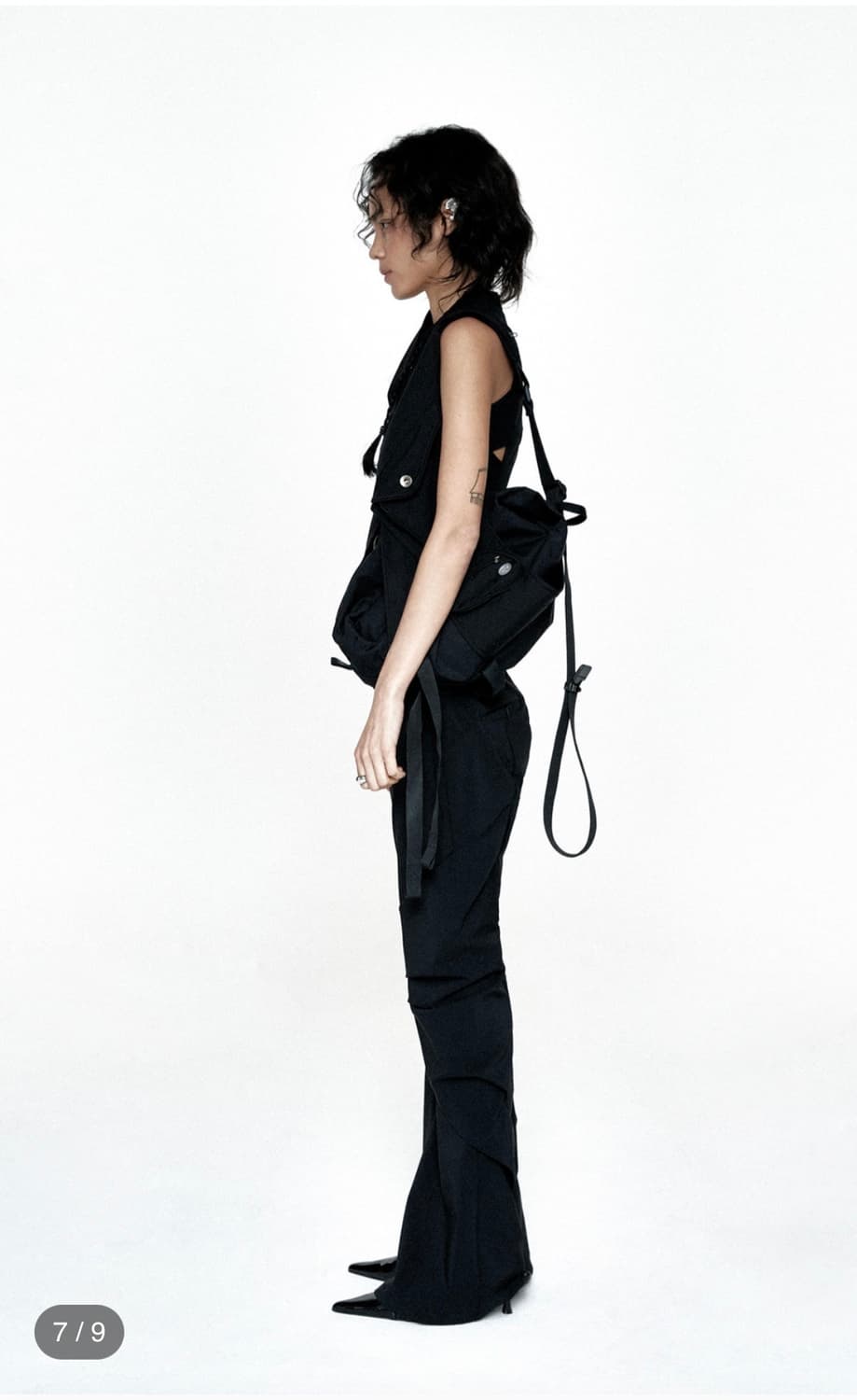 디프런티스 differentis crumple pants 부츠컷 팬츠 상품이미지3