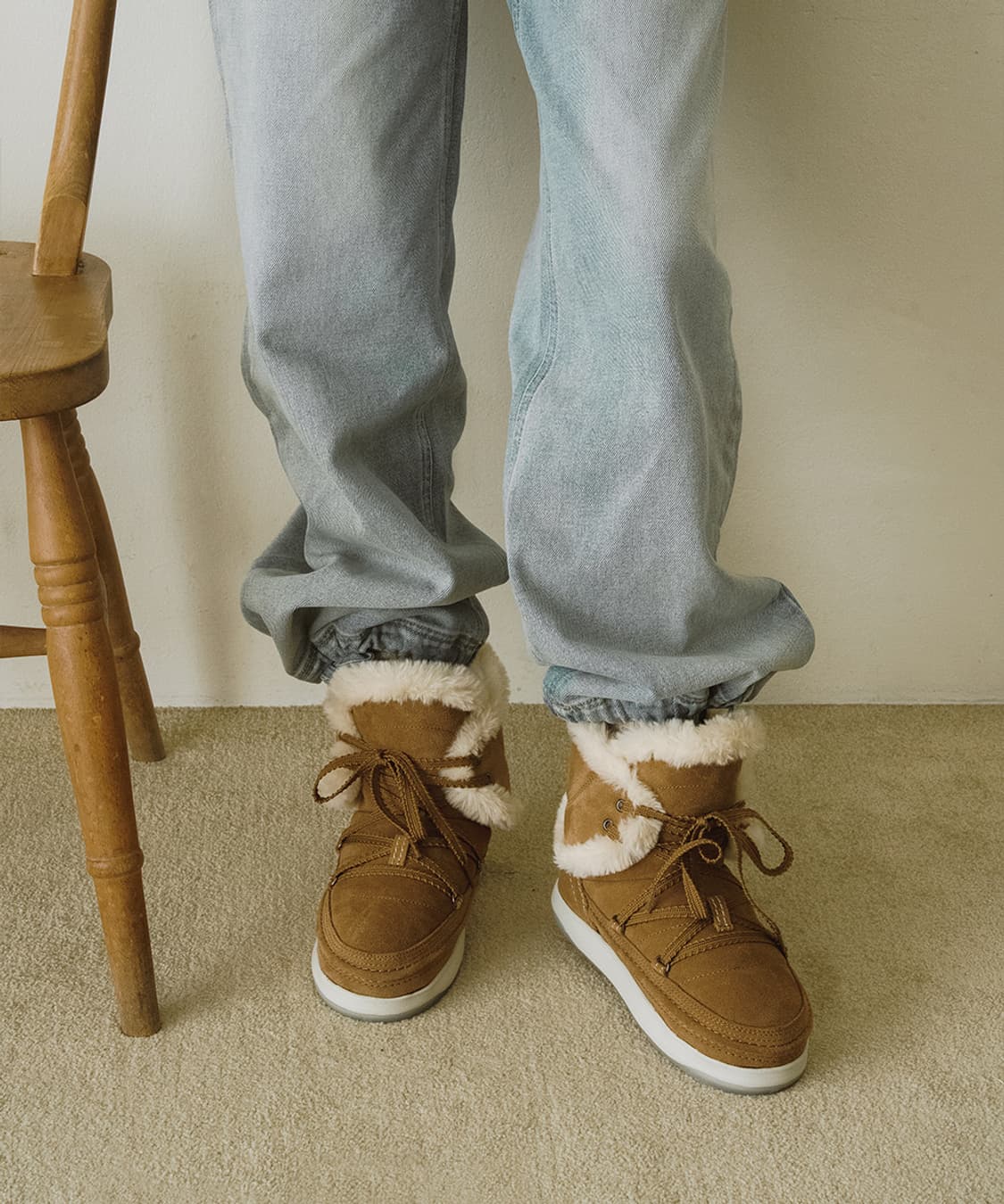 락피쉬웨더웨어 코쿤 스웨이드 부츠 체스트넛 상품이미지2