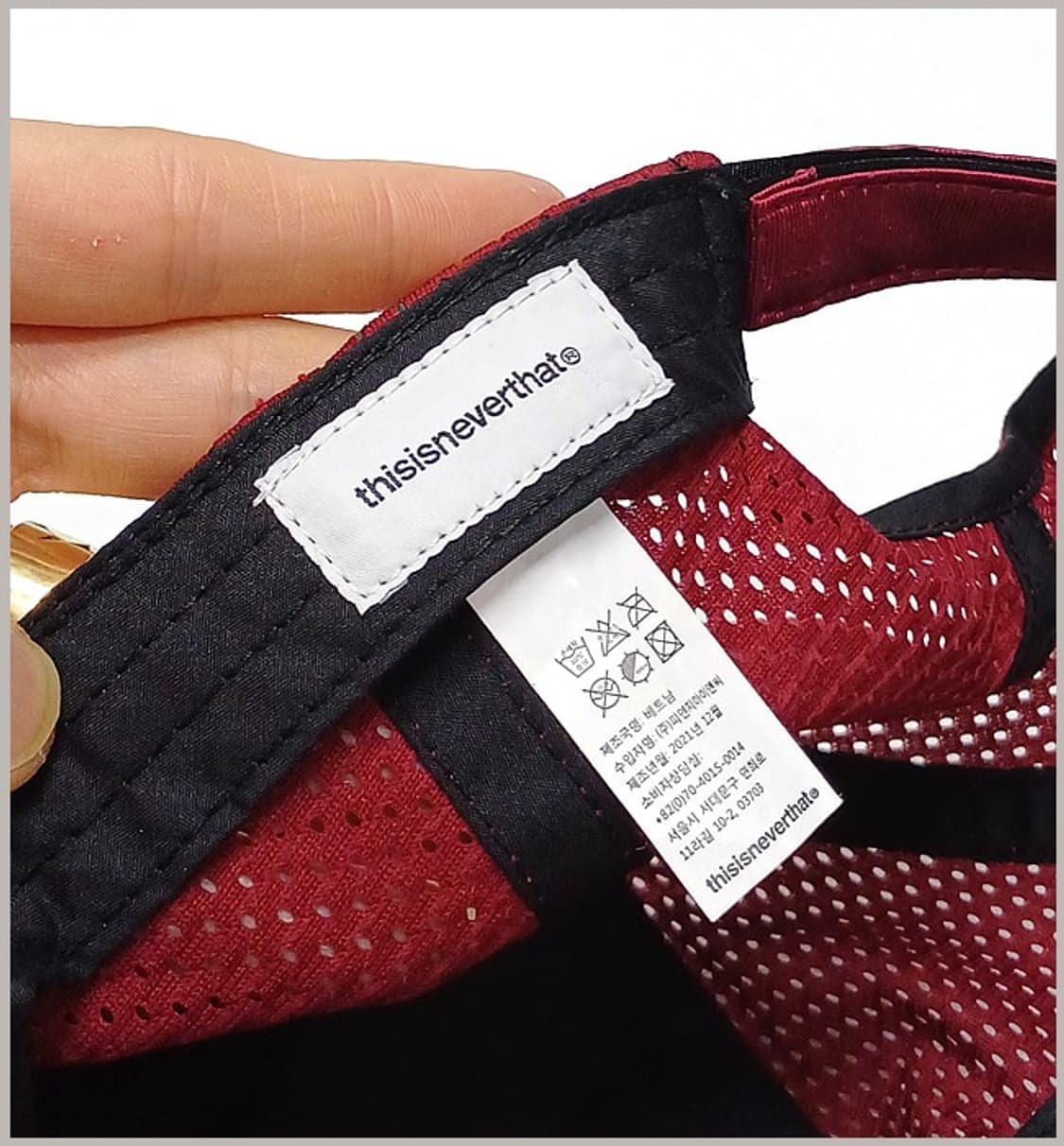 디스이즈네버댓 정품 메쉬캡 모자 J-626 상품이미지6