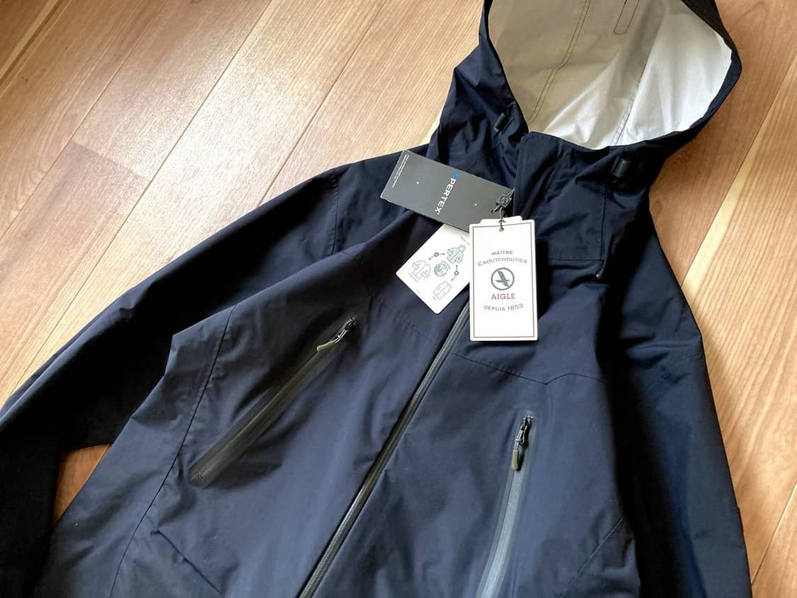 AIGLE 바람막이 블랙 L 상품이미지2