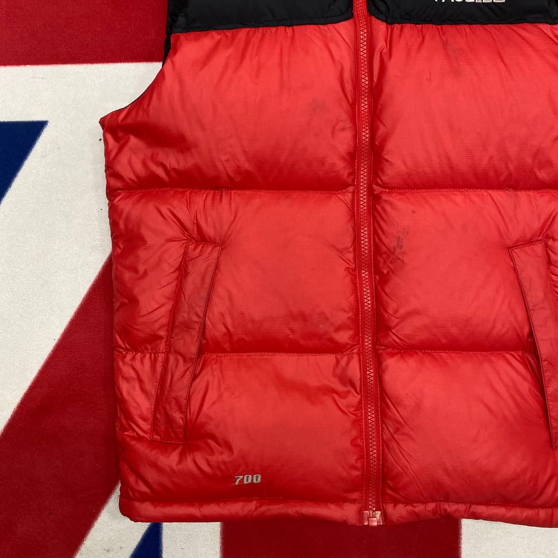 노스페이스 700 눕시 패딩조끼 85 실측 S 상품이미지4