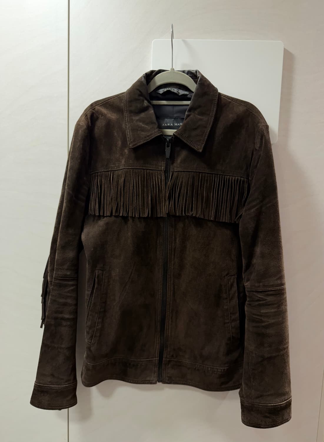 자라 리얼 스웨이드 프린지 자켓 상품이미지6