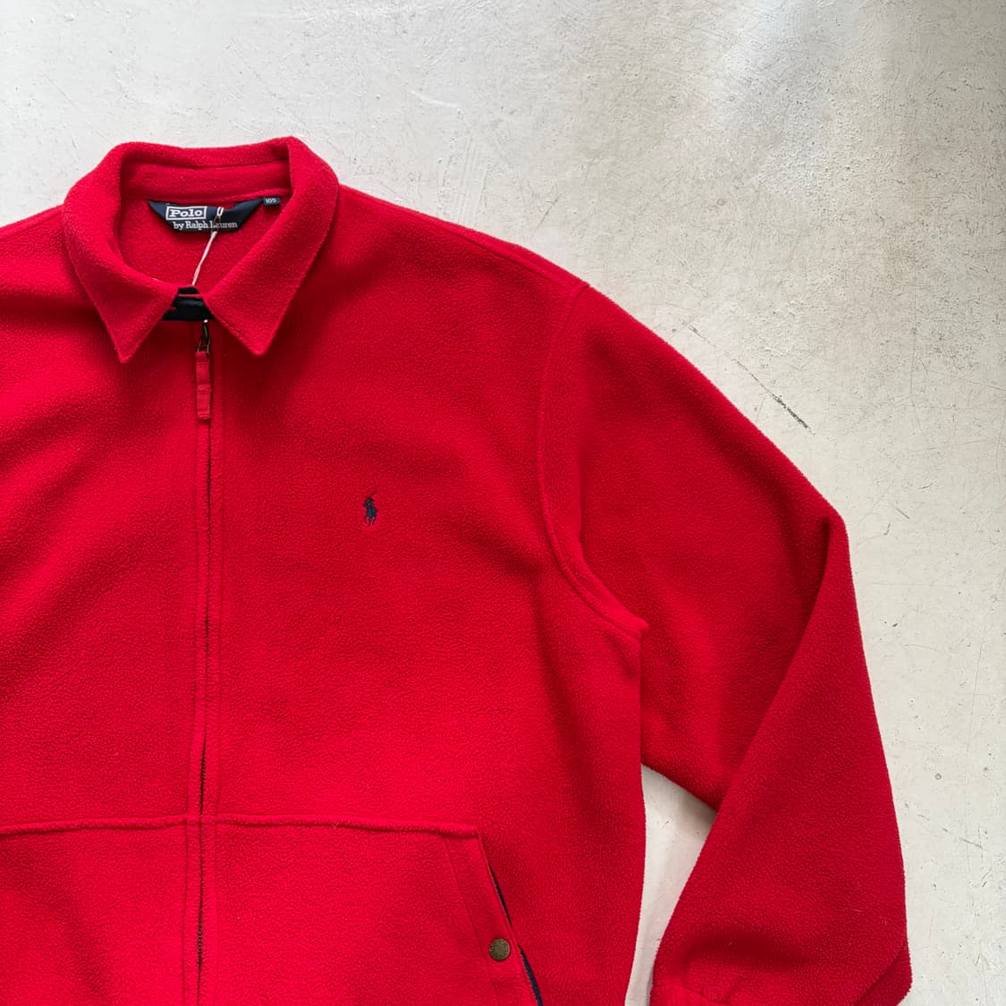 90s 폴로 랄프로렌 빈티지 플리스 블루종 자켓 XL 상품이미지2