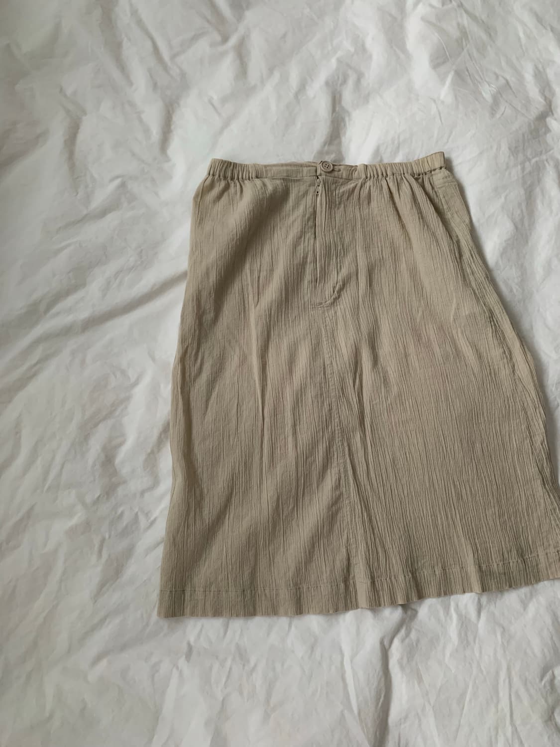 베이지 미디 스커트 상품이미지2