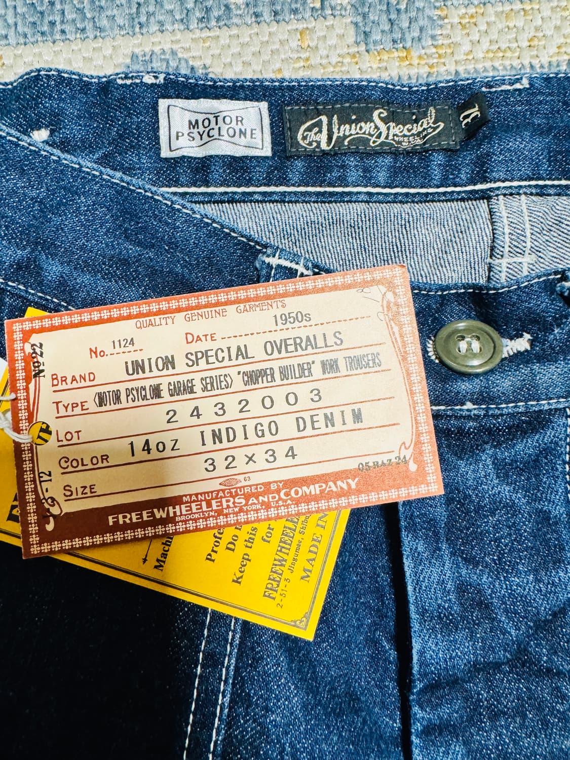 프리휠러스 쵸퍼빌더 14oz 데님 트라우저 상품이미지3