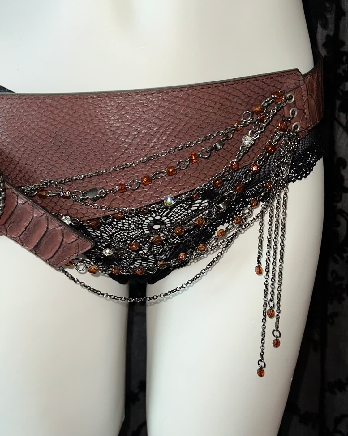 Y2K Brown Belt 상품이미지3