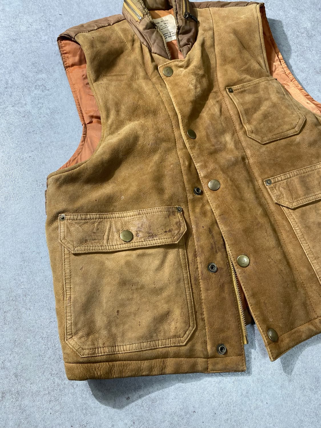 [M] Prankish Industries 밀리터리 스웨이드 패딩 베스트 상품이미지3