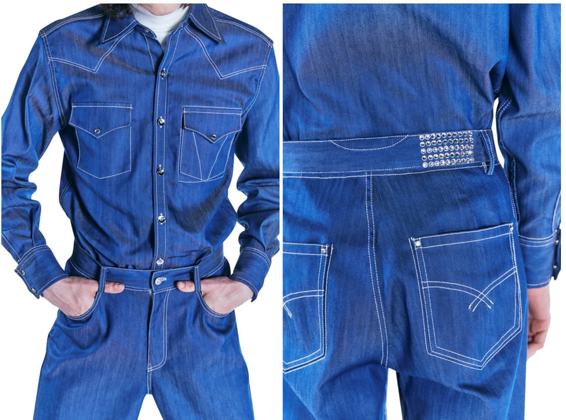 Labeless 웨스턴 데님 셋업 상품이미지1