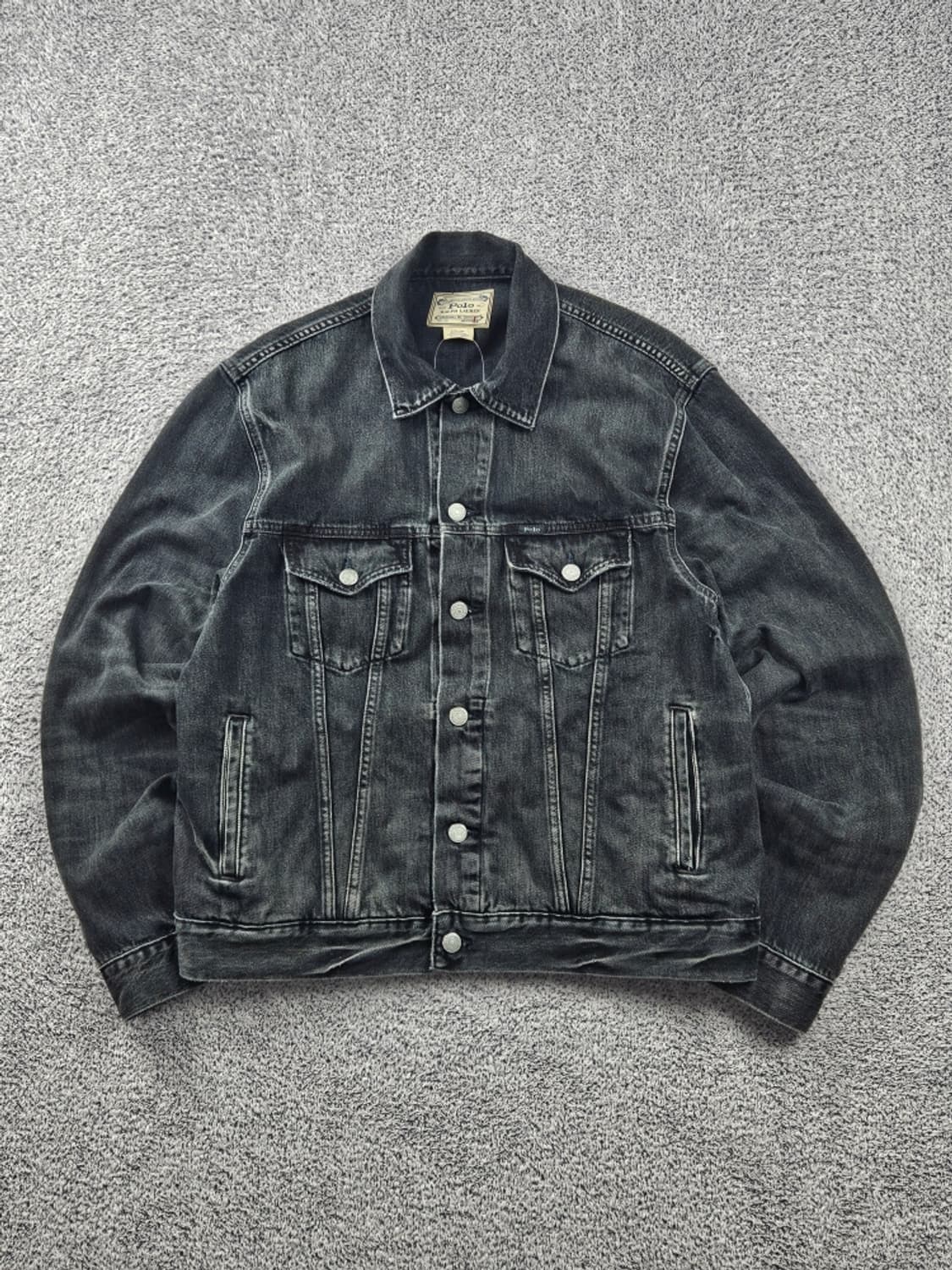 폴로랄프로렌 블랙 워시드 데님 트러커 자켓 ( L ) / 11093 상품이미지1