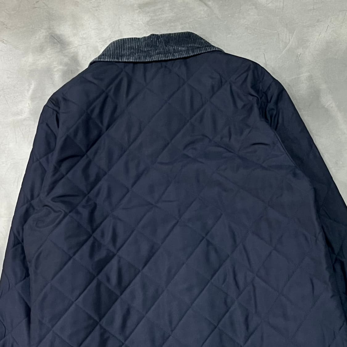 바버 코듀로이 카라 퀼티드 자켓 y14595 상품이미지5