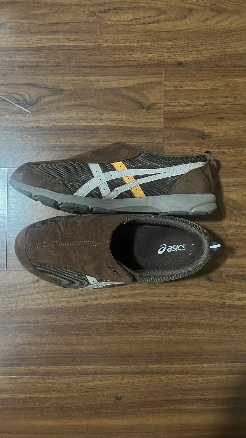 아식스 라이프워커 101 다크 브라운 베이지 - 3E 와이드 상품이미지2