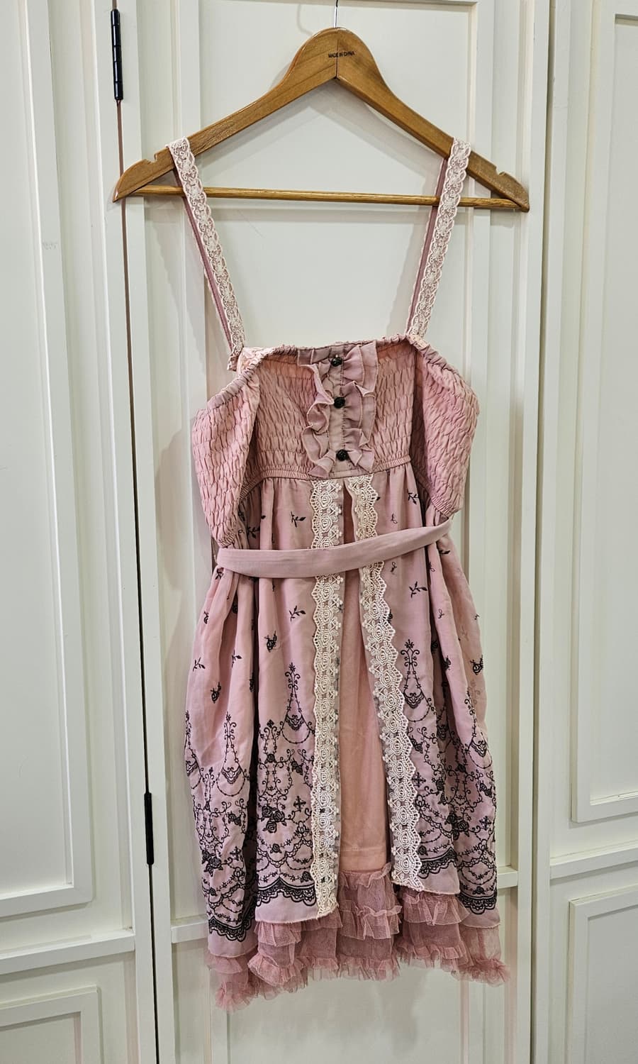 엑시즈 팜 (axes femme) 레이스 자수 뷔스티에 원피스 상품이미지2