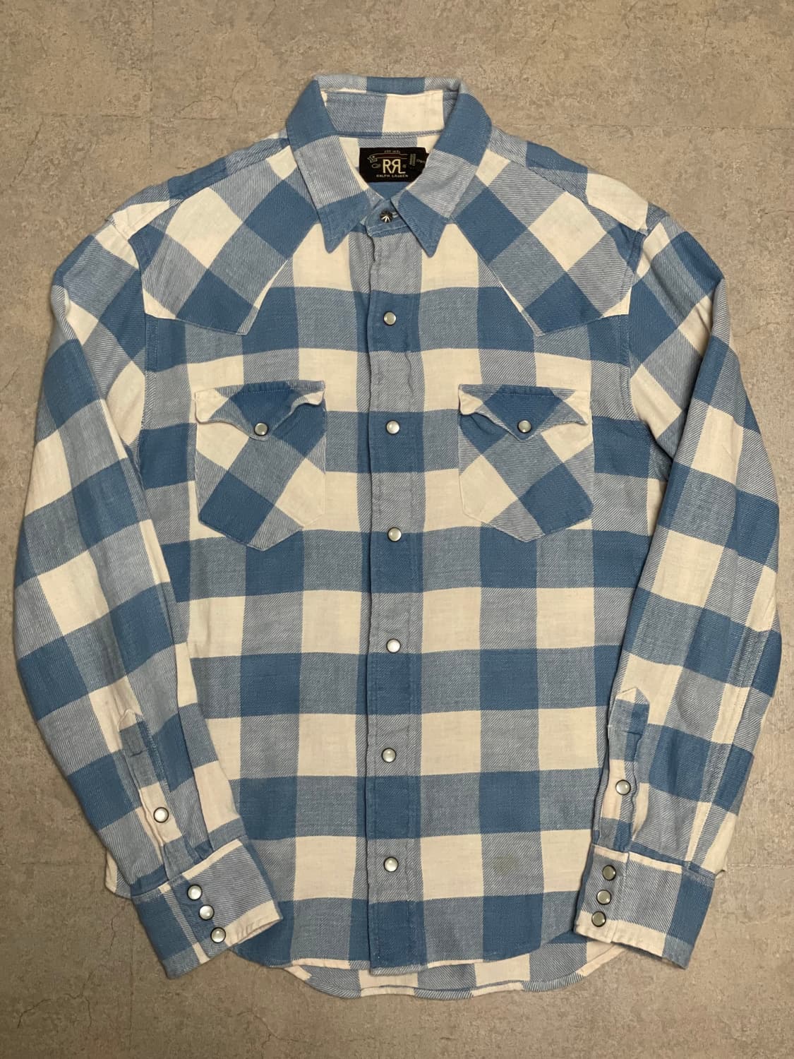 RRL 더블알엘 플래드 트윌 웨스턴 셔츠 상품이미지1