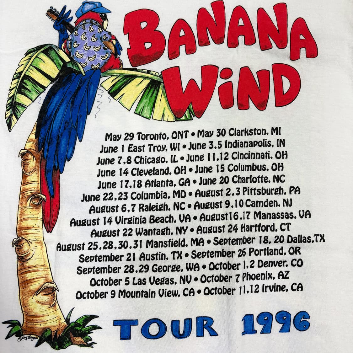 Jimmy Buffet 96 OG tour shirt 상품이미지4