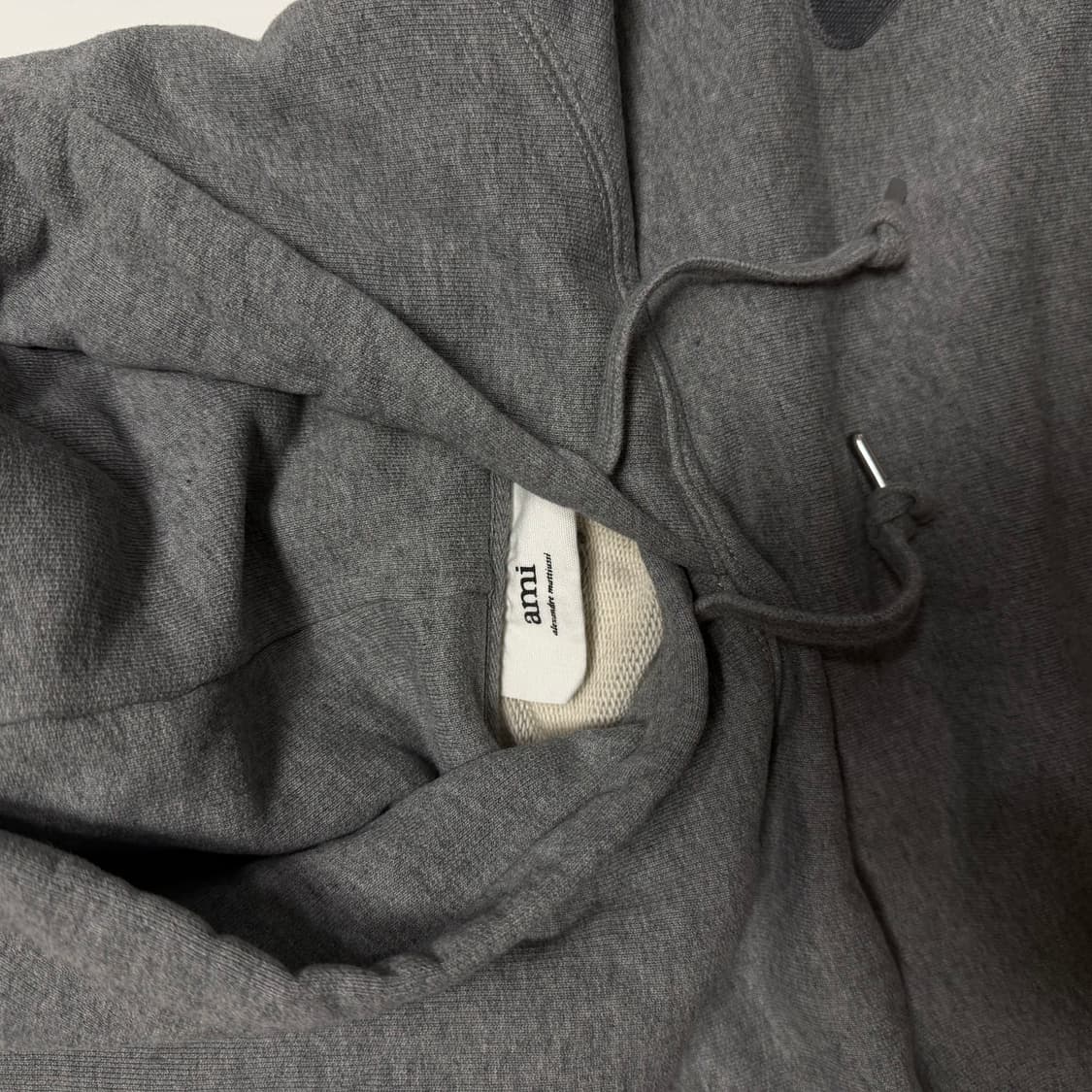 아미 AMI 그레이 후드티 Ami De Coeur Hoodie L사이즈 상품이미지3