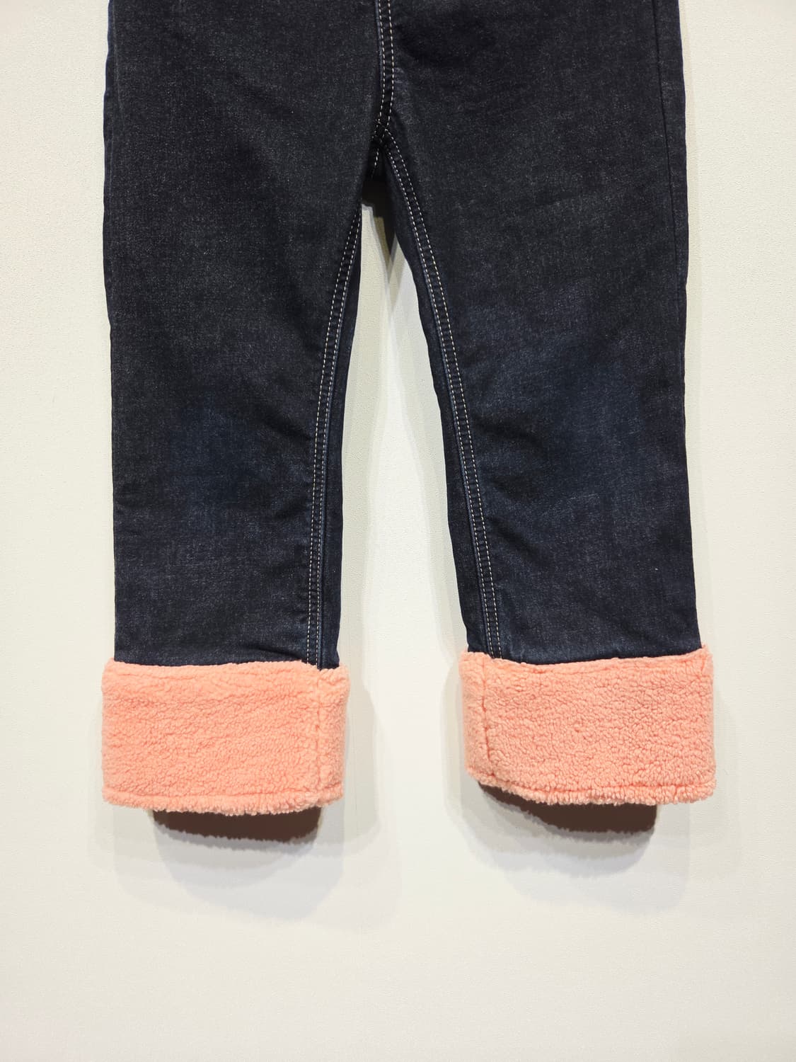 베베드피노(BEBE DE PINO) 로즈버니 롤업 기모 데님 팬츠 상품이미지3