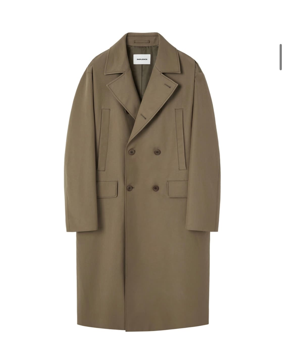 인사일런스 코튼 더블 코트 SAND BROWN 상품이미지1