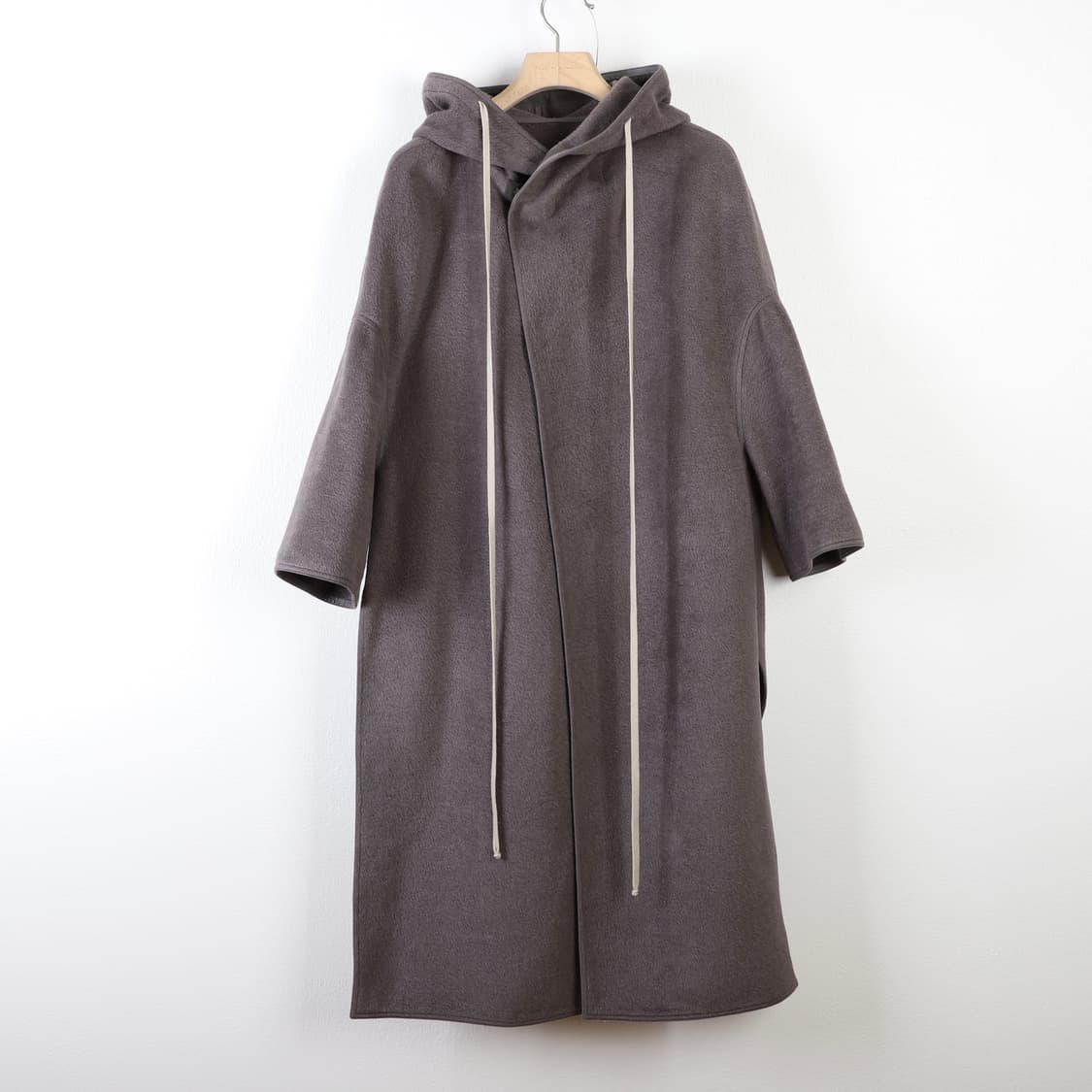 38 / Rick Owens 릭오웬스 실크 헤어 후드 코트 상품이미지1