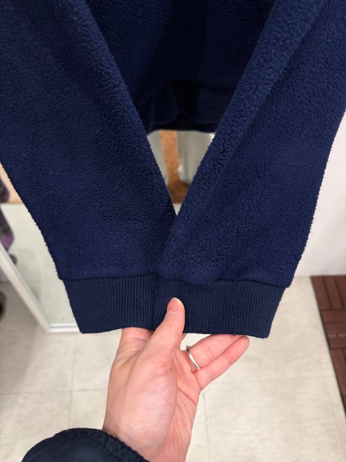 90s L.L.Bean 엘엘빈 하프넥 쿼터 집업 플리스 후드 (USA) 상품이미지5