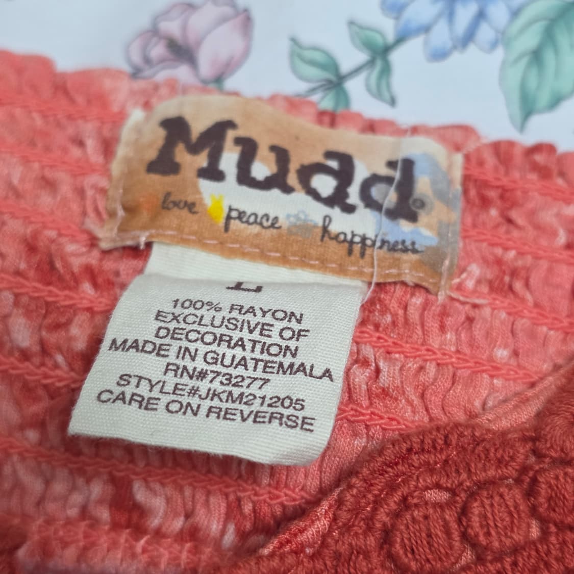 미국빈티지 mudd)보헤미안 플로럴 캉캉 레이스 러플모리걸 여름슬리브리스 상품이미지4