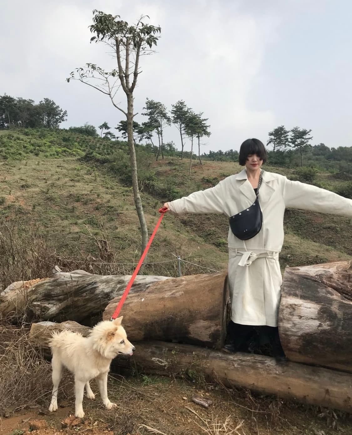 애옹쓰 로우웨이스트 캔버스 트렌치코트 상품이미지2