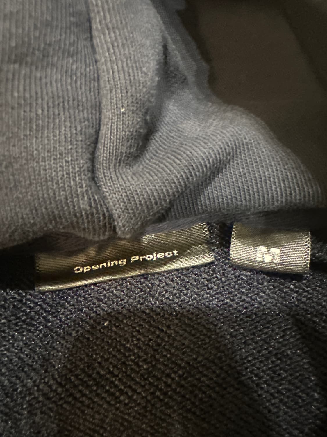 오프닝프로젝트 네이비 후드티팝니다 상품이미지2