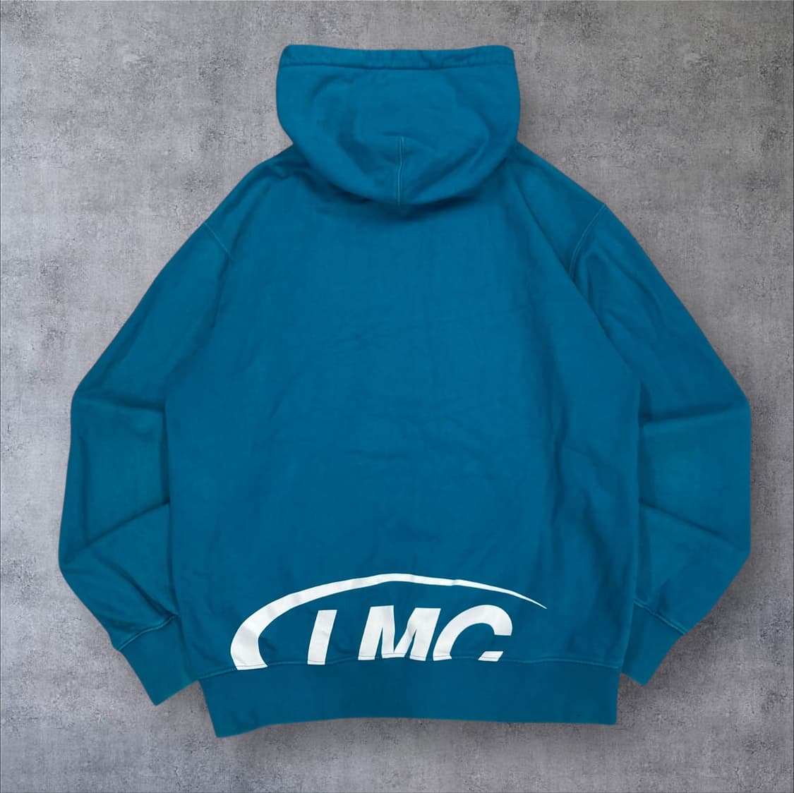 LMC 블루 컬러 센터 로고 후드티 상품이미지2