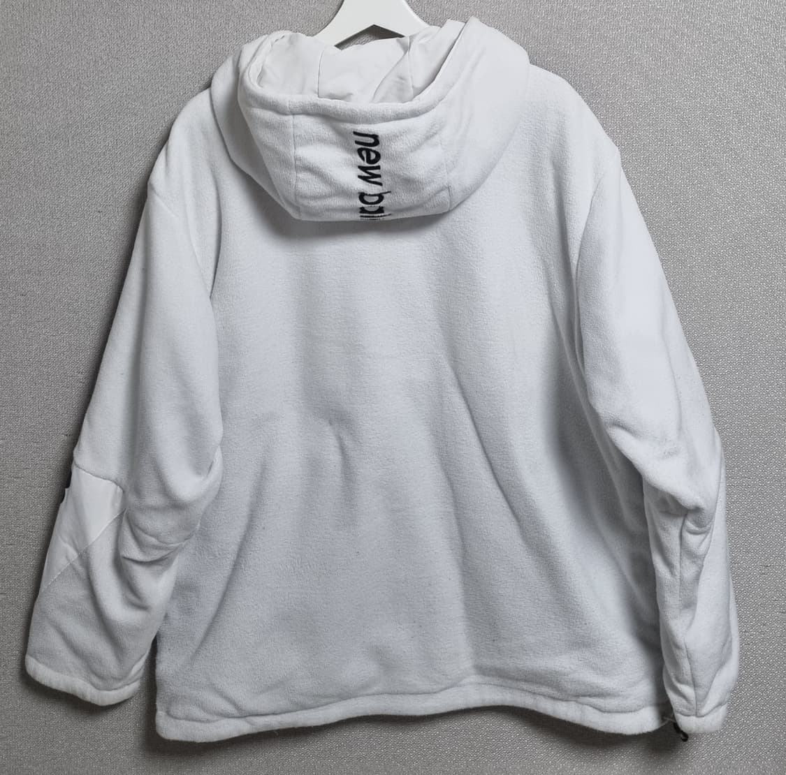 L ) 뉴발란스 화이트 바람막이/플리스 리버시블 자켓  상품이미지2