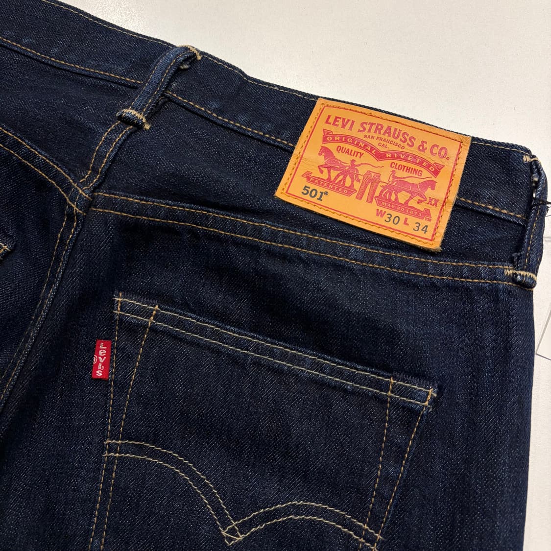 [30x34] 리바이스 501 오리지널 데님 팬츠 청바지 C419 상품이미지4