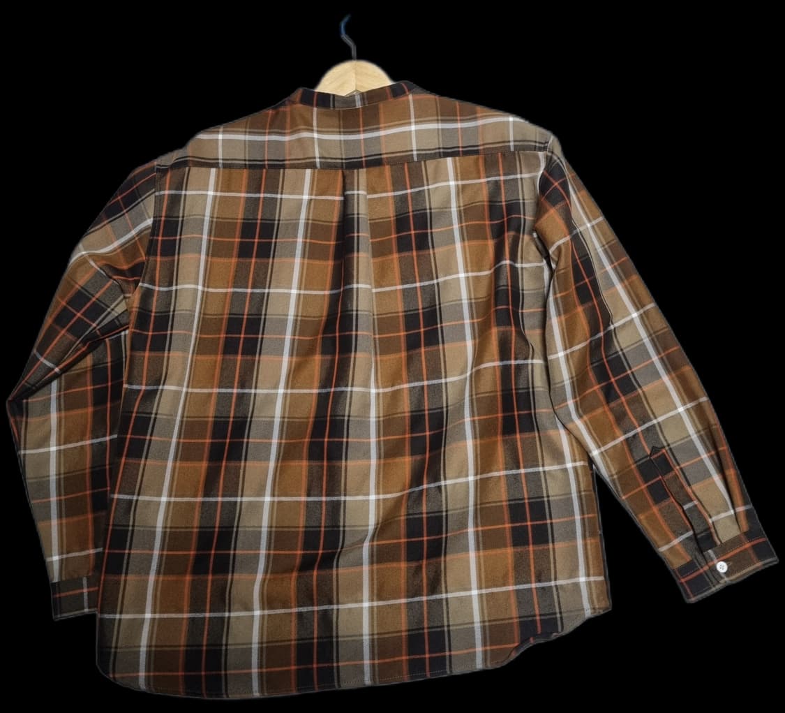 SUREVE 차이나 카라리스 체크 셔츠 L 사이즈 상품이미지2