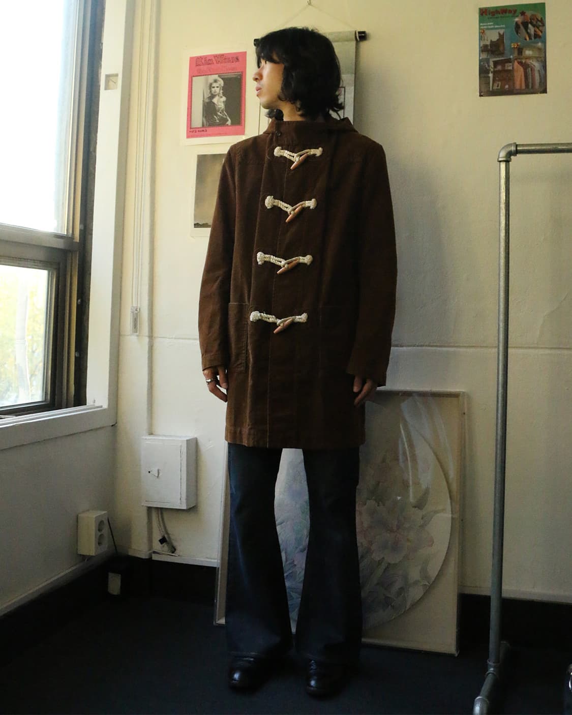 준야 와타나베 맨 브라운 더플 코트  상품이미지3