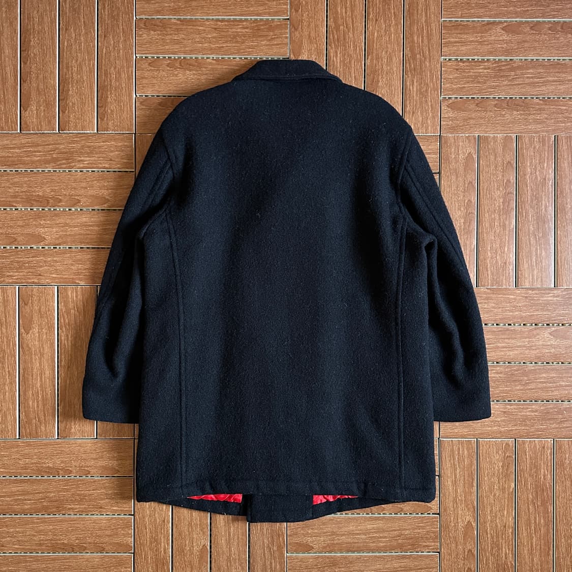 90’s J press melton wool navy pea coat 상품이미지3