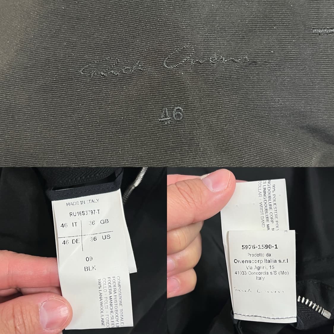 릭오웬스 16SS "CYCLOPS" 블루종 봄버 MA-1 자켓 상품이미지7